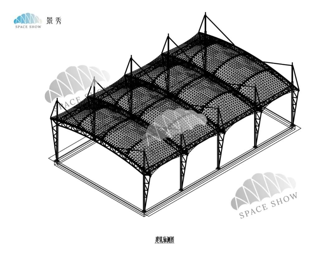 篮球场膜结构 篮球场膜结构