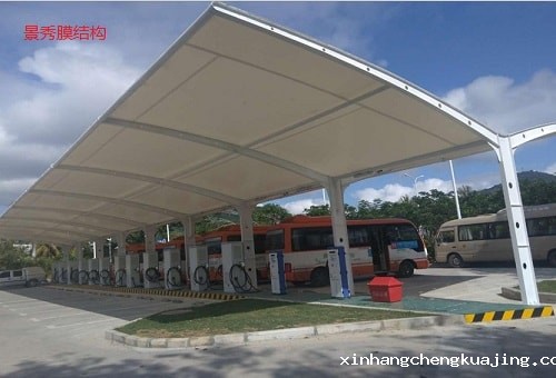 膜结构车棚 膜结构车棚