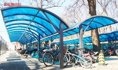 膜结构自行车棚 膜结构自行车棚