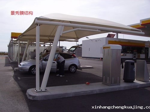 膜结构加油站 膜结构加油站