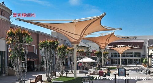膜结构遮阳棚 膜结构遮阳棚