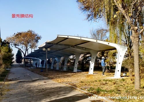 膜结构车棚 膜结构车棚