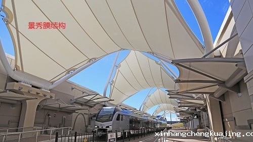 站台膜结构遮阳棚 站台膜结构遮阳棚