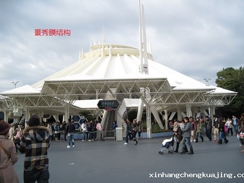 膜结构景观遮阳棚 膜结构景观遮阳棚