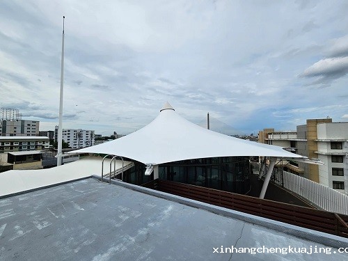 天台膜结构遮阳棚 天台膜结构遮阳棚
