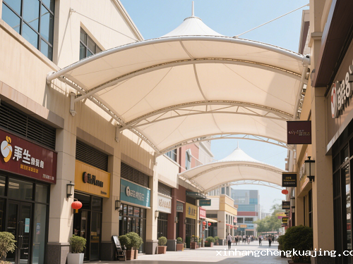 商业街膜结构遮雨棚 商业街膜结构遮雨棚
