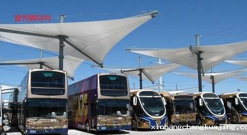 膜结构pvdf汽车棚厂家 膜结构pvdf汽车棚厂家