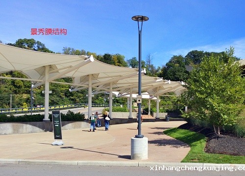 膜结构车棚 膜结构车棚