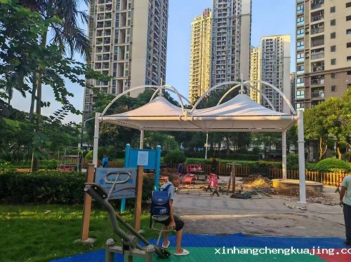 小区活动区域膜结构施工 小区活动区域膜结构施工