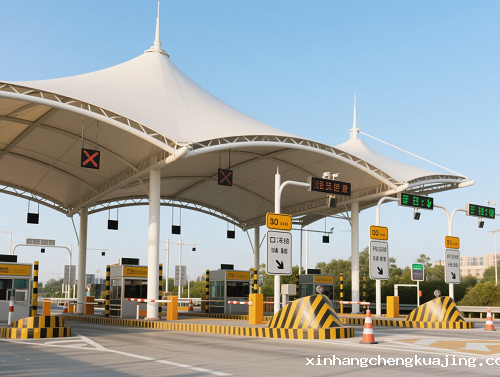 收费站膜结构 收费站膜结构