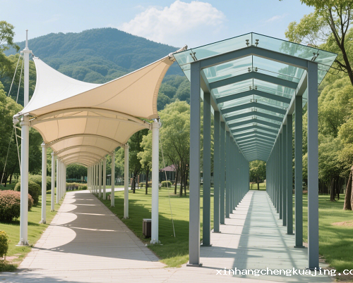 膜结构连廊 膜结构连廊