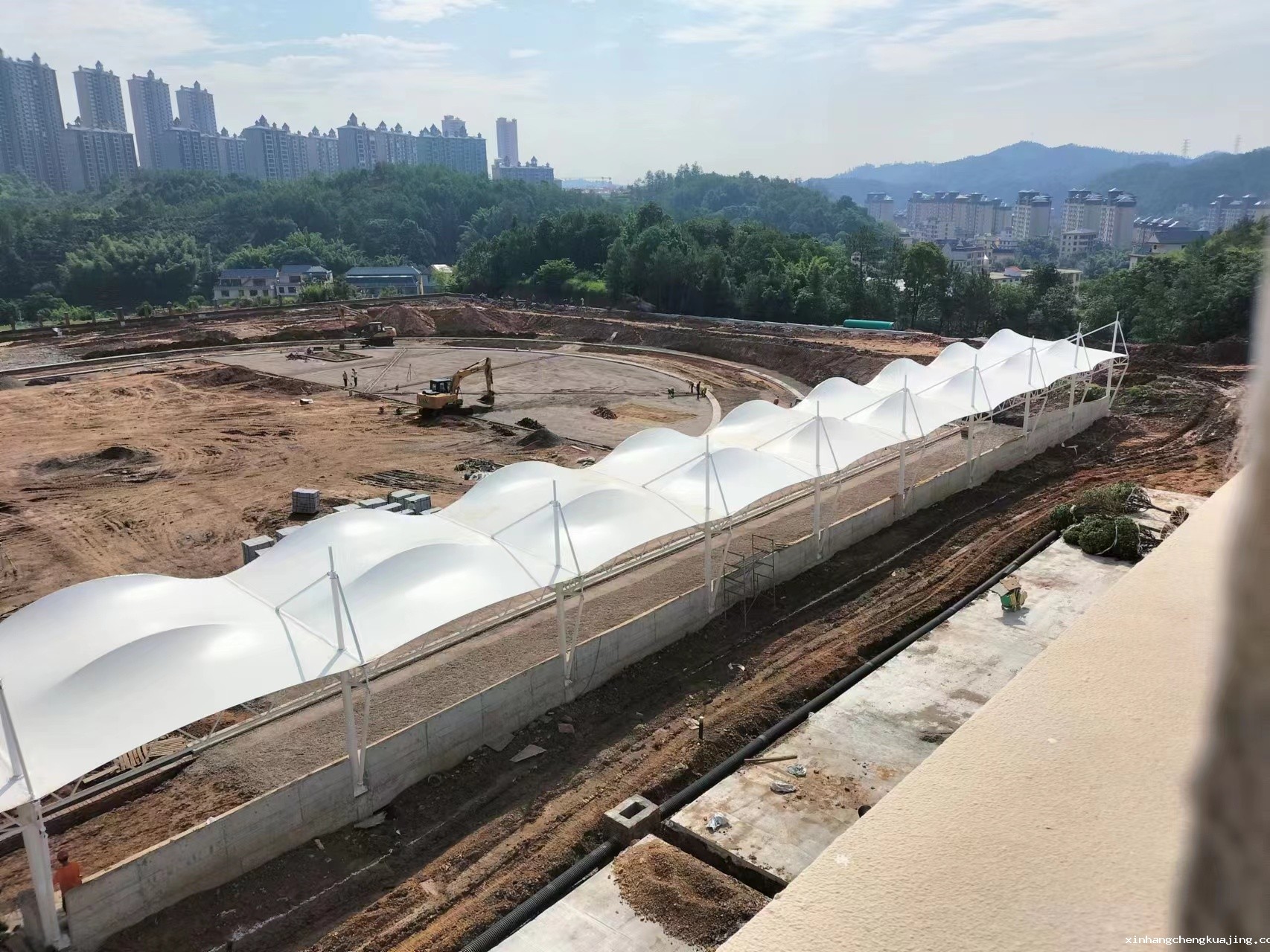 膜结构看台雨棚