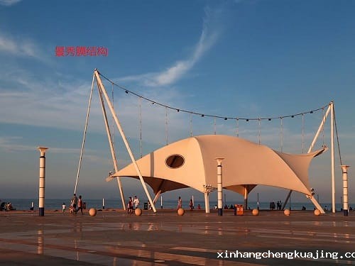 海边膜结构景观
