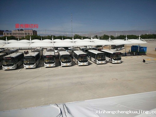 海东体育馆膜结构车棚设计