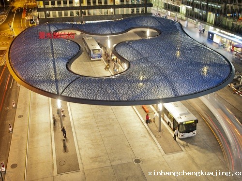 云南昆明汽车站台膜结构工程