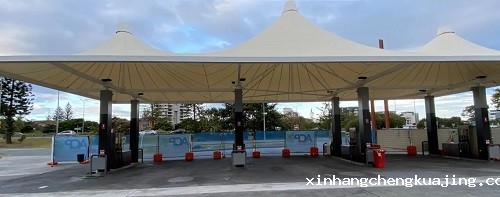 加油站膜结构顶棚