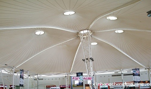 机场膜结构遮阳天花吊顶