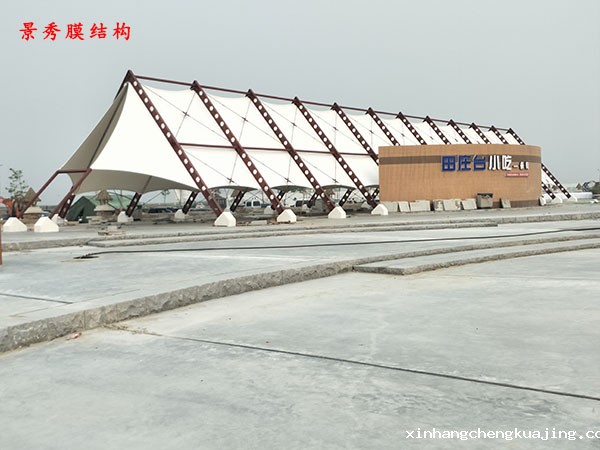 张拉膜结构遮阳棚