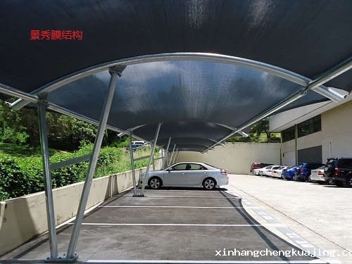 张拉膜车棚 张拉膜车棚