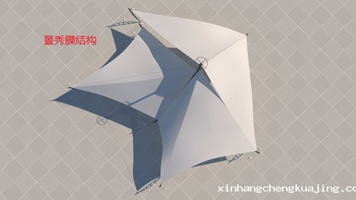 洛阳上海路景观膜结构案例分享