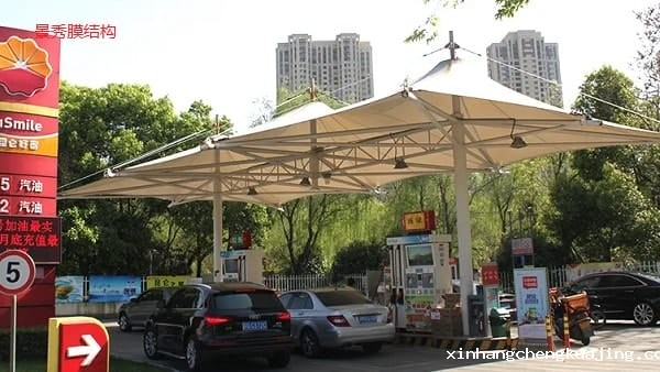 加油站膜结构罩棚