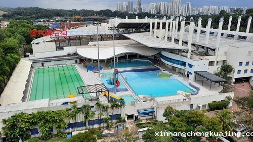 游泳池膜结构遮阳棚